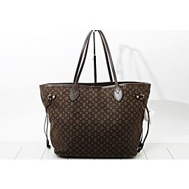 Louis Vuitton Ebene Monogram Idylle Mini Lin Neverfull Mm Fusain 860716