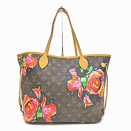 Louis Vuitton Stephen Sprouse Monogram Roses Neverfull MM Flowers Graffiti 857246