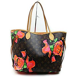 Louis Vuitton Stephen Sprouse Roses Neverfull MM with Graffiti Flowers 861305