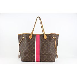 Louis Vuitton Large Monogram Mon Neverfull GM Tote with Stripe 1110lv7