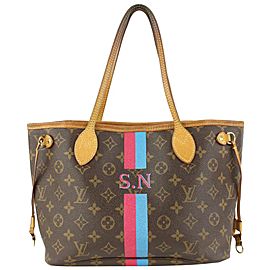 Louis Vuitton Limited Small Mon Monogram Neverfull PM Tote 97lv28