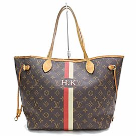 Louis Vuitton Neverfull Monogram Mon Mm 867422 Brown Coated Canvas Tote