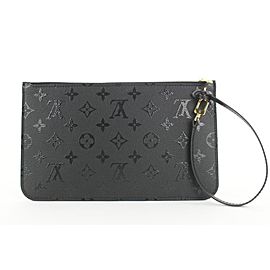 Louis Vuitton LVxUF Urs Fischer Black Monogram Leather Neverfull Pochette Bag 2lvs16