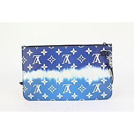 Louis Vuitton Blue Monogram Giant Escale Neverfull Pochette 824lv45