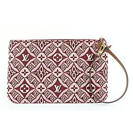 Louis Vuitton Burgundy Red Monogram Since 1854 Neverfull Pochette Wristlet 321lvs223