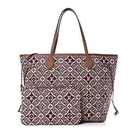 Louis Vuitton Rare Since 1854 Bordeaux Red MM Neverfull Tote with Pouch 861062