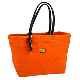 Louis Vuitton Neverfull Scuba Monogram 1lk0103 Orange Neoprene Shoulder Bag