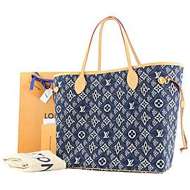 Louis Vuitton Blue Since 1854 Monogram Neverfull MM tote bag 323lvs223