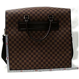 Louis Vuitton Nolita 872269 Damier Ebene with Strap Bandouliere Brown Coated Canvas Weekend/Travel Bag