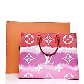 Louis Vuitton Red x Pink Tye Dye Escale Onthego Limited Rare Giants 860308