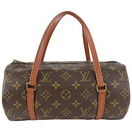 Louis Vuitton Monogram Papillon 26 Boston Barrell Cylinder Bag 917lv22