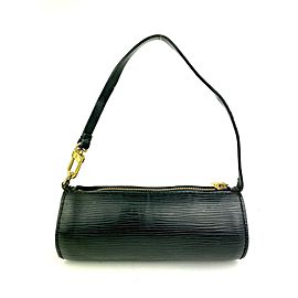 Louis Vuitton Black Epi Leather Mini Soufflot Papillon Wristlet 14LVA1116