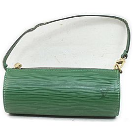 Louis Vuitton Green Epi Leather Mini Soufflot Papillon Wristlet Bag 862423