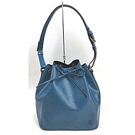 Louis Vuitton Blue Epi Leather Noe Petit Drawstring Hobo Bag 862973