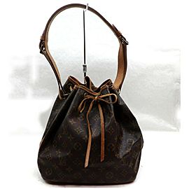 Louis Vuitton Monogram Petit Noe Drawstring Bucket Hobo Bag 862514