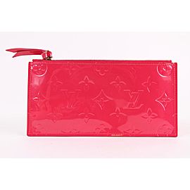 Louis Vuitton Pink Monogram Vernis Felicie Insert Zip Pouch 1lvs1221