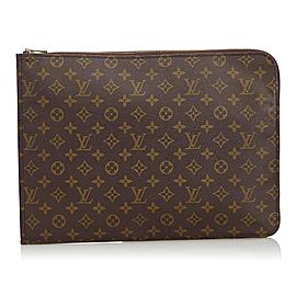 Louis Vuitton Monogram Poche Documents Folder Pochette clutch Bag 580lvs312