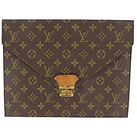 Louis Vuitton Monogram Posh Platt Poche Document Folder Clutch 108lv4