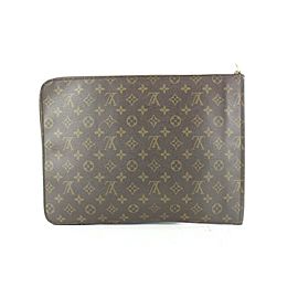 Louis Vuitton Monogram Pochette Documents Zip Pouch 680lvs621