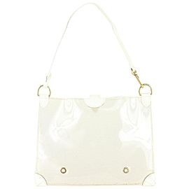 Louis Vuitton Clear White Epi Plage Pochette Accessoires Wristlet Pouch 1015lv46