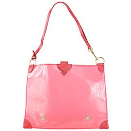 Louis Vuitton Translucent Red Epi Plage Pochette Accessoires Clear Clutch 101lv22