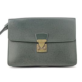 Louis Vuitton Green Taiga Pochette Belaia 8LK1129