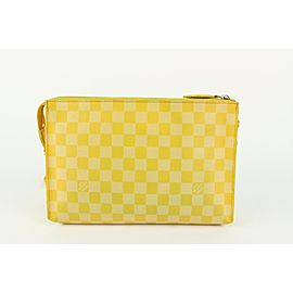 Louis Vuitton Yellow Damier Mimosa Modul Crossbody Pochette Voyage Mobil 827lv10