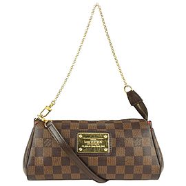 Louis Vuitton Damier Ebene Pochette Eva 2way Crossbody Bag 1013lv11