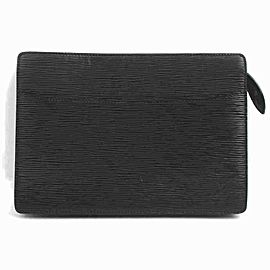 Louis Vuitton Black Epi Pochette Home Envelope Clutch 860457