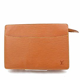 Louis Vuitton Brown Epi Pochette Homme Clutch 8681129