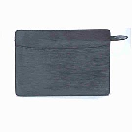 Louis Vuitton Black Epi Noir Pochette Homme Clutch 860193