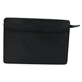 Louis Vuitton Black Epi Noir Pochette Homme Clutch 872921