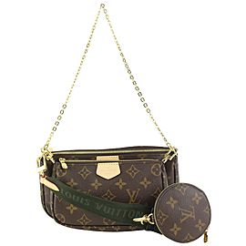 Louis Vuitton Khaki Green Monogram Multi Pochette 99lv88