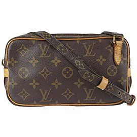 Louis Vuitton Monogram Pochette Marly Bandouliere Crossbody Bag 101lv21