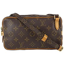 Louis Vuitton Monogram Pochette Marly Bandouliere Crossbody Bag 827lv2