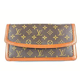 Louis Vuitton Monogram Pochette Dame PM Envelope Clutch 3LVS128