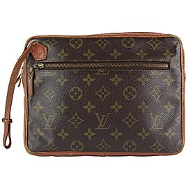 Louis Vuitton Monogram Pochette Dragonne Wristlet Bag 22lvs1215