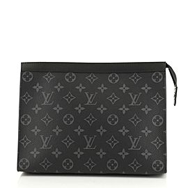 Louis Vuitton Black Monogram Eclipse Pochette Voyage MM 861355