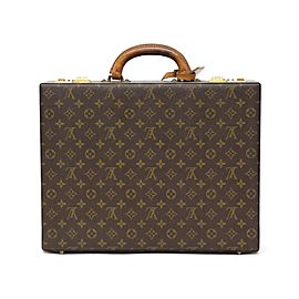 Louis Vuitton President Classuer Attache Briefcase Hard Trunk 239750 Brown Monogram Canvas Laptop Bag