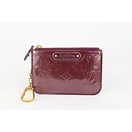 Louis Vuitton Purple Monogram Vernis Pochette Cles NM Key Pouch 1025lv25