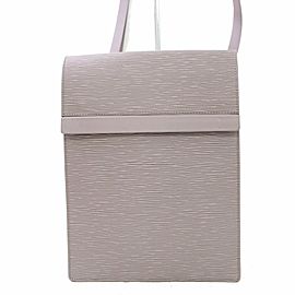 Louis Vuitton Ramatuelle Lilac Epi 866912 Grey Leather Shoulder Bag