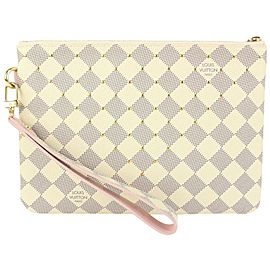 Louis Vuitton Rare Damier Azur Ballerine City Pouch Toiletry Wristlet Bag 914lv58