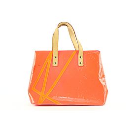 Louis Vuitton Rob Wilson Orange Monogram Vernis Fluo Neon Reade PM Tote Bag 4lvlm39