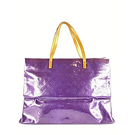 Louis Vuitton XL Purple Monogram Vernis Reade GM Tote 862145