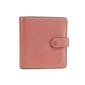 Louis Vuitton 39LK0109 Red Epi Compact Snap Wallet