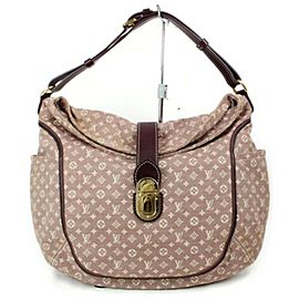 Louis Vuitton Romance Hobo Sepia Mini Lin 872816 Bordeaux Monogram Idylle Shoulder Bag