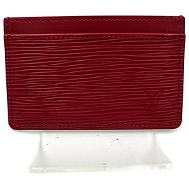 Louis Vuitton Card Case Porte Cult Sample Rose Epi Leather 872726