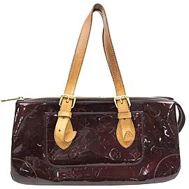 Louis Vuitton Rosewood Amarante Monogram Vernis 869970 Burgundy Patent Leather Satchel