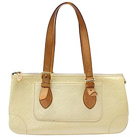 Louis Vuitton Rosewood Avenue Perle Monogram Vernis 869534 Ivory Patent Leather Tote