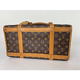 Louis Vuitton Sac Chien Monogram 40 Pet Cartier Dog Cat 3lva82 Brown Coated Canvas Weekend/Travel Bag